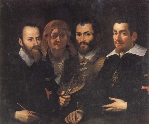 Francesco Vanni Self-Portrait with Parents and Half-brother china oil painting image